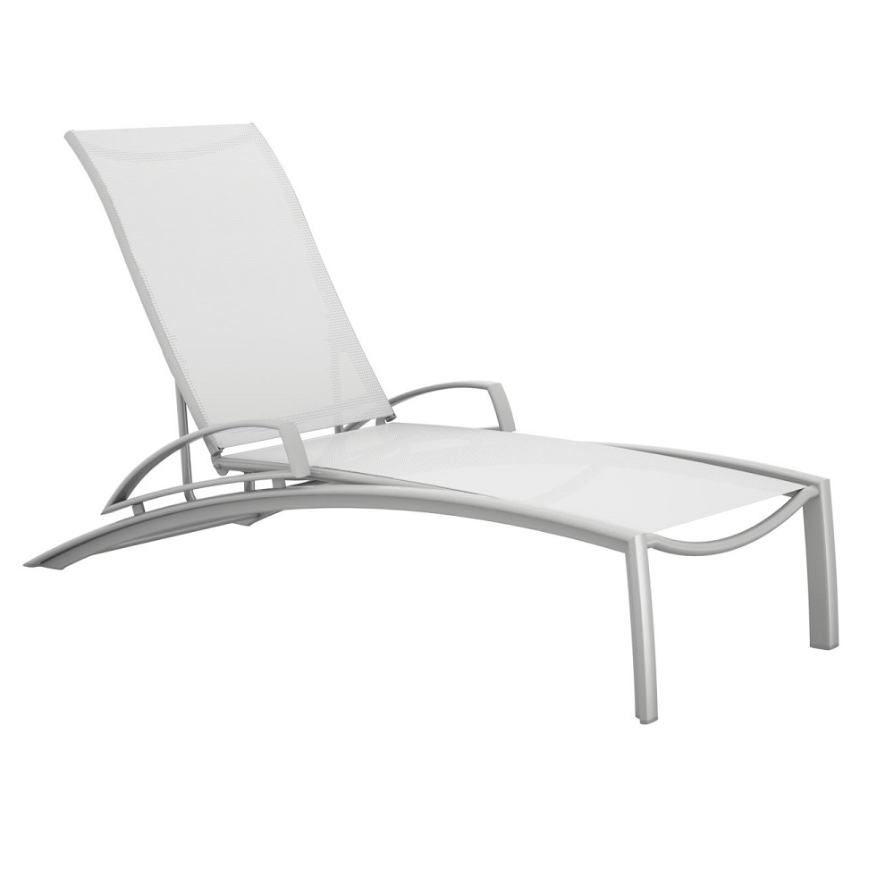 Tropitone South Beach Sling Chaise Lounge with Arms - 241433