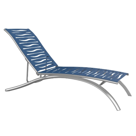 Tropitone South Beach EZ Span Wave Elite Armless Chaise Lounge - 231432WV