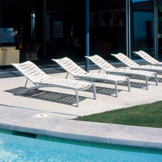 south beach aluminum chaise with ezspan straps