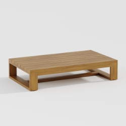 Tropitone Teak Trent Rectangular 48" x 28" Coffee Table - 1H2467