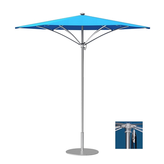Tropitone Trace 6' Hexagon Patio Umbrella with Pulley Lift - RH006PS