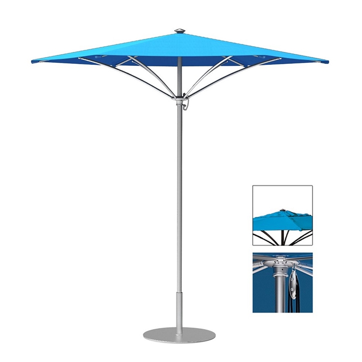 Tropitone Trace 6' Hexagon Patio Umbrella with Pulley Lift and Vent - RH006PSV