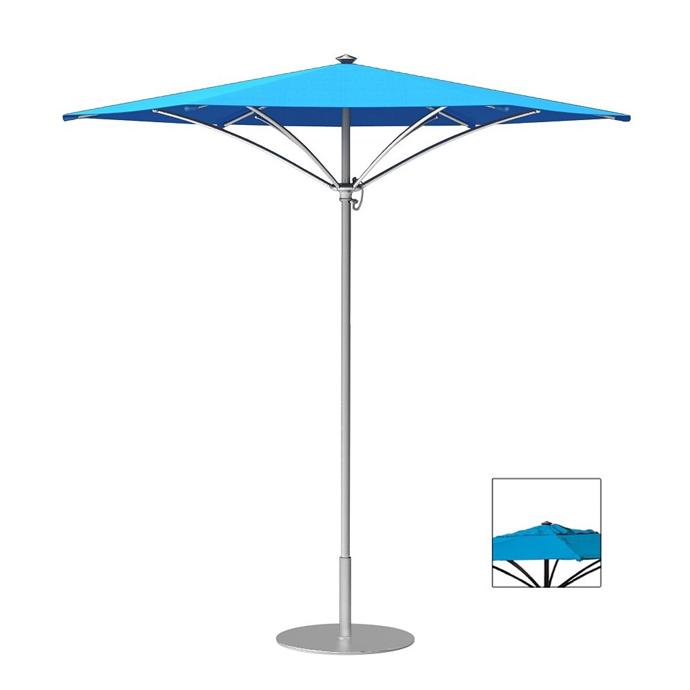 Tropitone Trace 8' Hexagon Patio Umbrella with Manual Lift and Vent - RH008MSV
