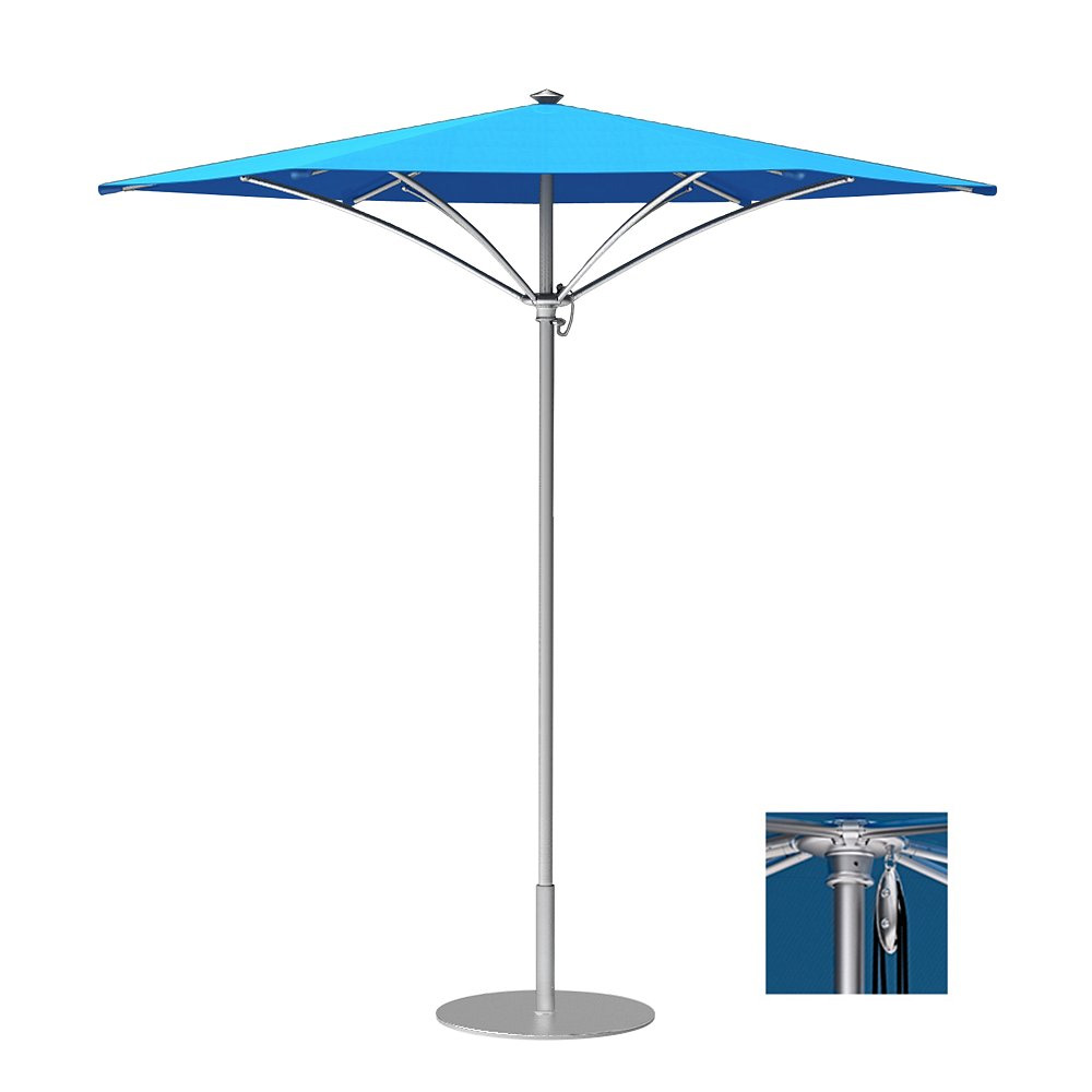 Tropitone Trace 8' Hexagon Patio Umbrella with Pulley Lift - RH008PS