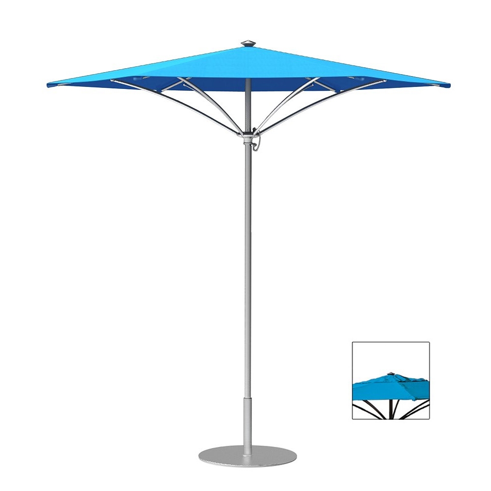 Tropitone Trace 9' Hexagon Patio Umbrella with Manual Lift and Vent - RH009MSV