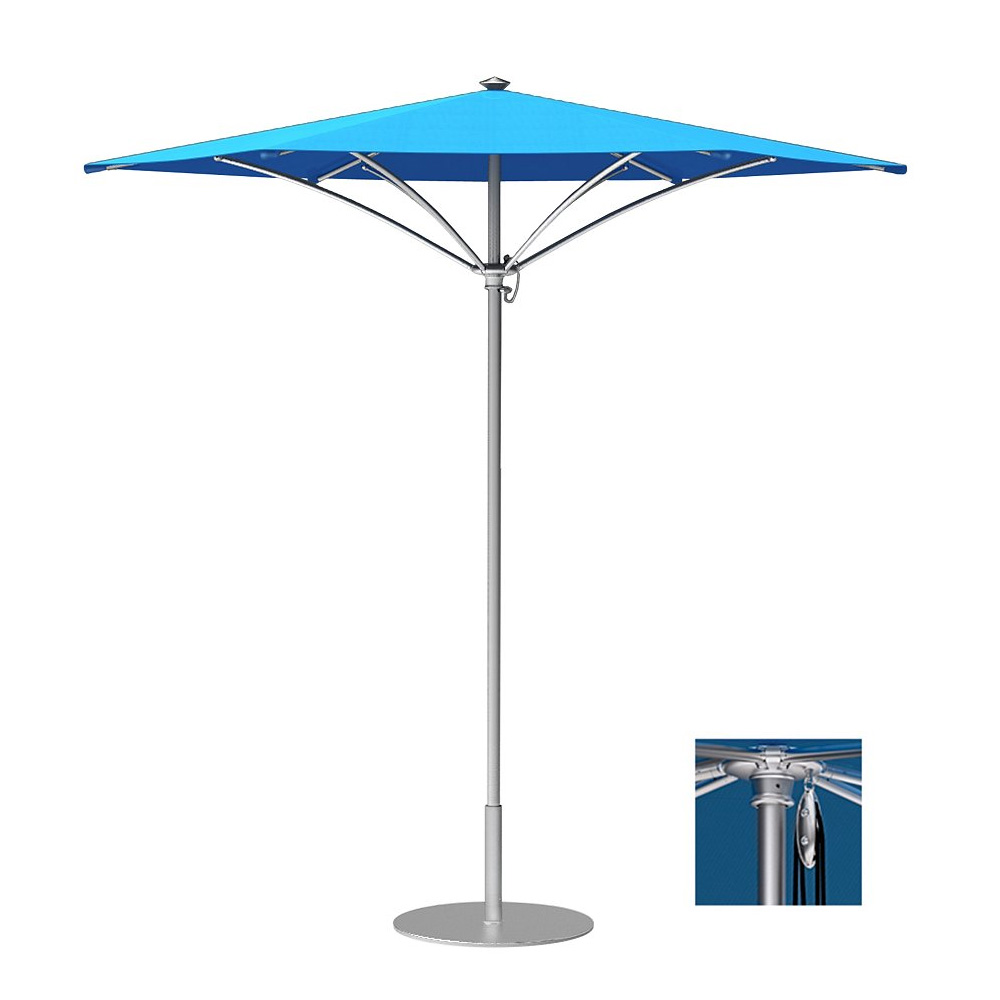 Tropitone Trace 9' Hexagon Patio Umbrella with Pulley Lift - RH009PS