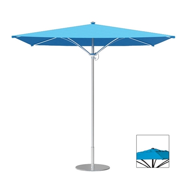 Tropitone Trace 6 Square Patio Umbrella with Manual Lift and Vent - RS006MSV