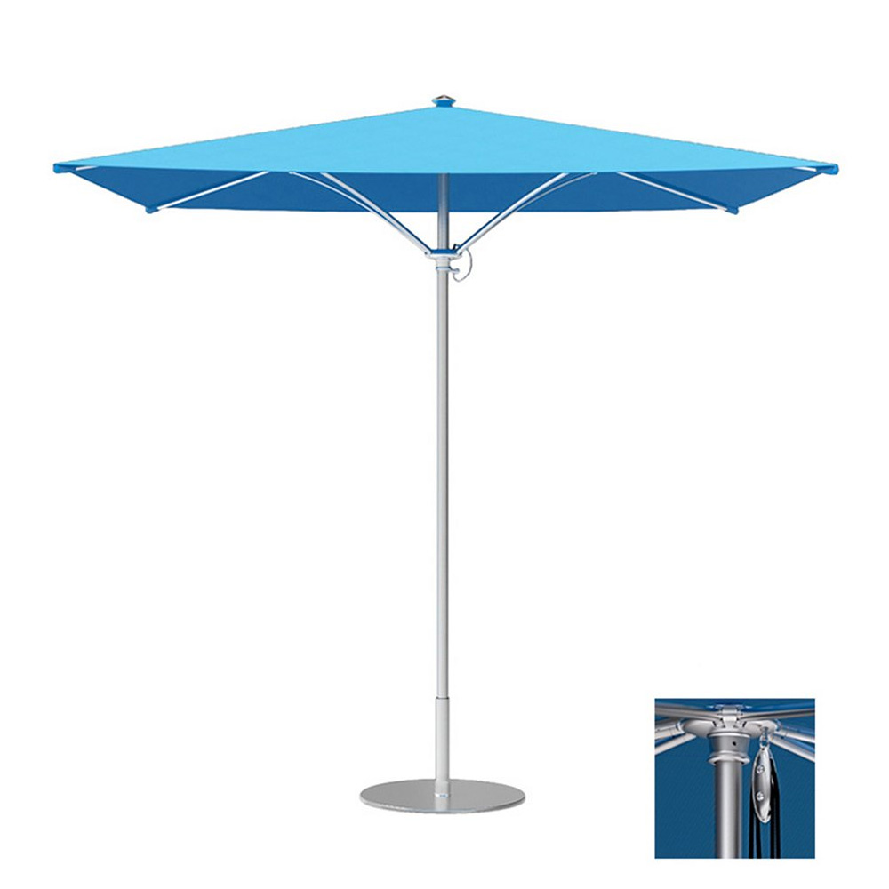 Tropitone Trace 6' Square Patio Umbrella with Pulley Lift - RS006PS