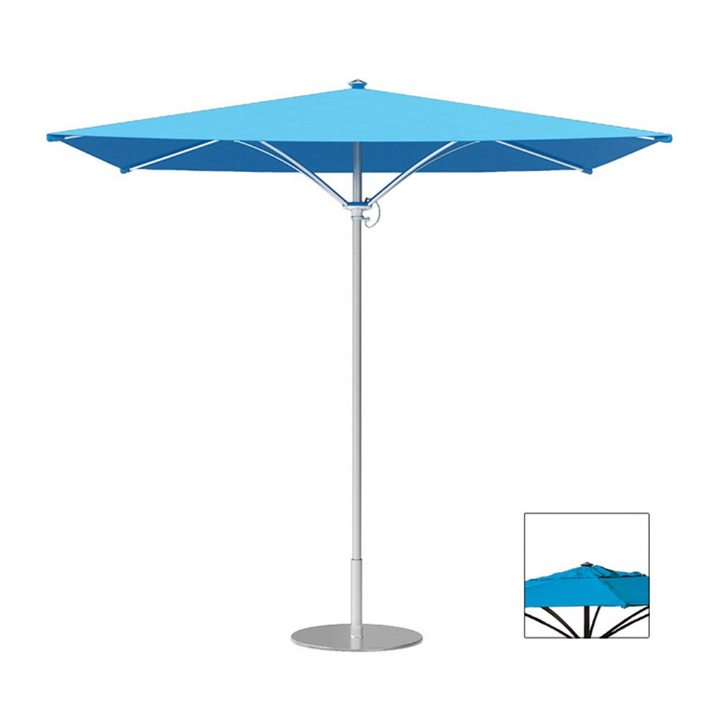 Tropitone Trace 8' Square Patio Umbrella with Manual Lift and Vent - RS008MSV