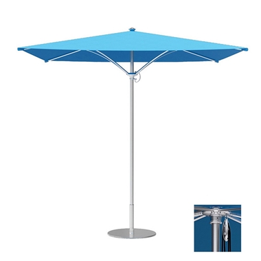Tropitone Trace 8 Square Patio Umbrella with Pulley Lift - RS008PS