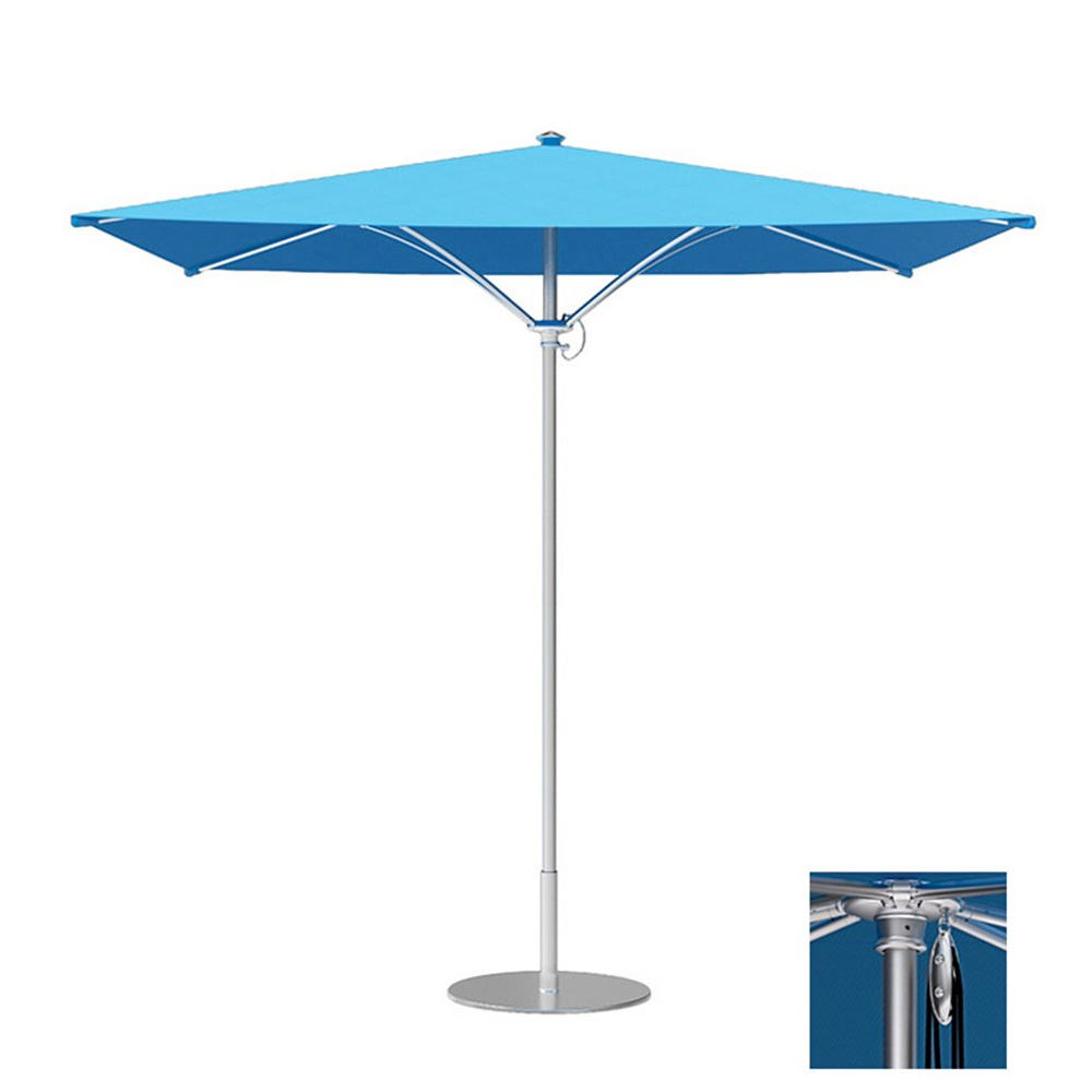Tropitone Trace 10' Square Patio Umbrella with Pulley Lift - RS010PS