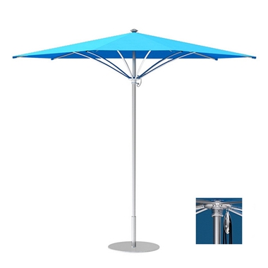 Tropitone Trace 12 Triangular Patio Umbrella with Pulley Lift - RT012PS