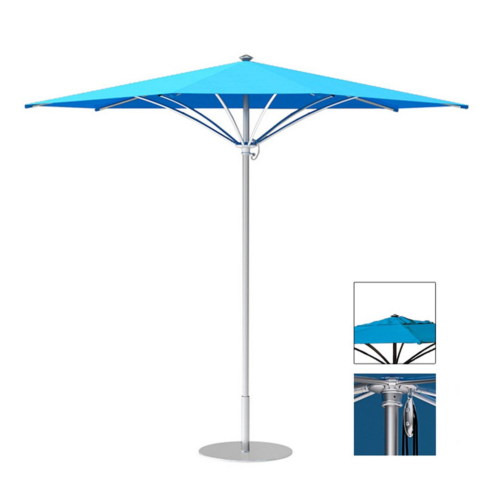 Tropitone Trace 12' Triangular Patio Umbrella with Pulley Lift and Vent - RT012PSV