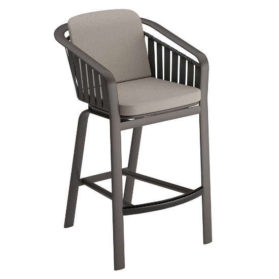 Tropitone Trelon Cushion Stationary Bar Stool - 141926