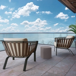 Tropitone Trelon Cushion Outdoor Lounge Chair Set for 2 - TT-TRELON-SET2