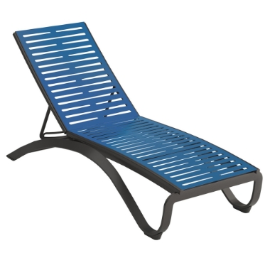 Tropitone Twist EZ Span Ribbon Armless Chaise Lounge - 351933RB
