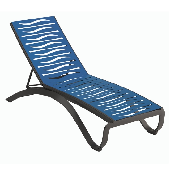 Tropitone Twist Ez Span Wave Armless Chaise Lounge - 351933WV