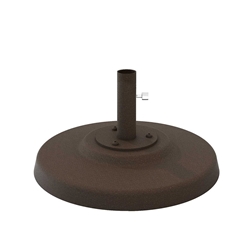 Tropitone Cement Filled 20" Round Aluminum Base for Under Table Use - 1.5" Pole - CFA20R15T