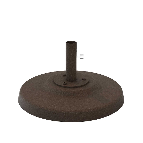 Tropitone Cement Filled 24" Aluminum Base for Under Table Use - 1.5" Pole - CFA24R15T