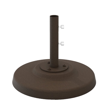 Tropitone Cement Filled 24" Round Aluminum Base for Free Standing Use - 2" Pole - CFA24R2F