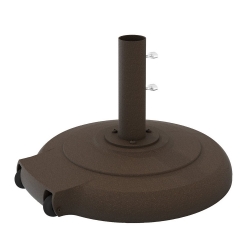 Tropitone 24" Round Umbrella Base with Wheels - 1.5" Pole - CFCA24RW15-125