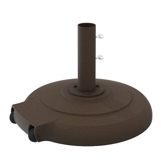 Tropitone 24" Round Umbrella Base with Wheels - 1.5" Pole - CFCA24RW15-125