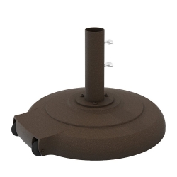 Tropitone 24" Round Umbrella Base with Wheels - 2" Pole - CFCA24RW2-125