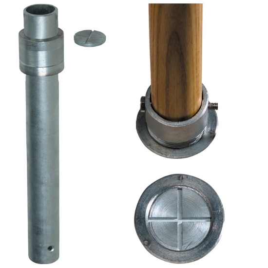Tropitone 16" Flush Mount Gopher Sleeve for 2.5" Umbrella Pole - GP25