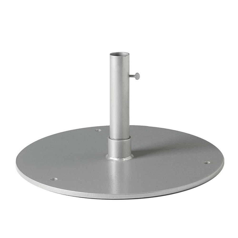 Tropitone 20" Round Steel Plate Umbrella Base for Under Table Use - 1.5 ...
