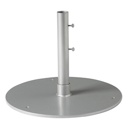 Tropitone 24" Round Steel Plate Umbrella Base for Free Standing Use - 1.5" Pole - SP24R15F