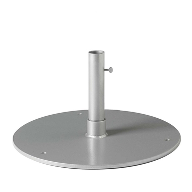 Tropitone 24" Round Steel Plate Umbrella Base for Under Table Use - 1.5" Pole - SP24R15T