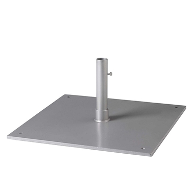 Tropitone 24" Square Steel Plate Umbrella Base for Under Table Use - 1.5" Pole - SP24S15T