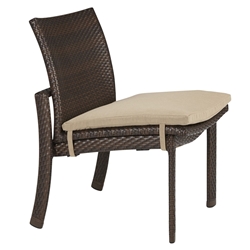 Tropitone Vela Woven Side Chair with Seat Pad - 32172805WS
