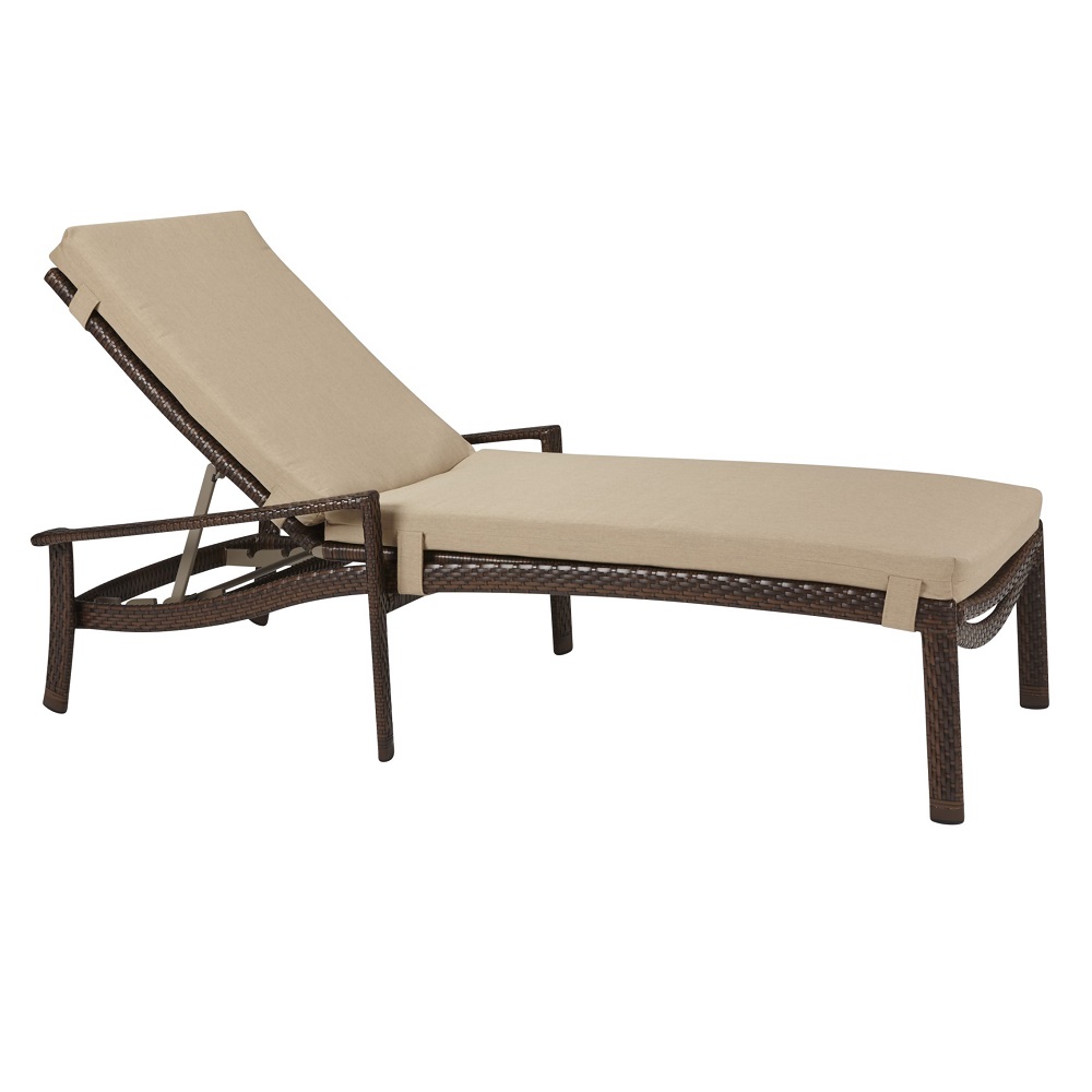 Tropitone Vela Woven Chaise Lounge with Arms and Pad - 32173205WS