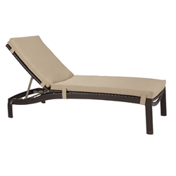 Tropitone Vela Woven Armless Chaise Lounge with Pad - 32173305WS