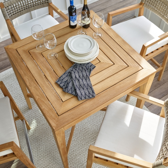 Universal Coastal Living Chesapeake 54" Round Table dining set