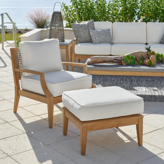 Universal Coastal Living Chesapeake Ottoman set
