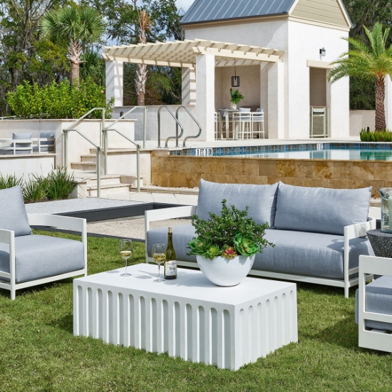 Universal Coastal Living Edisto Cocktail Table set
