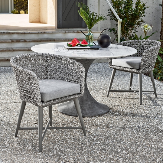 Coastal Saybrook Bistro Set with Santa Cruz Table