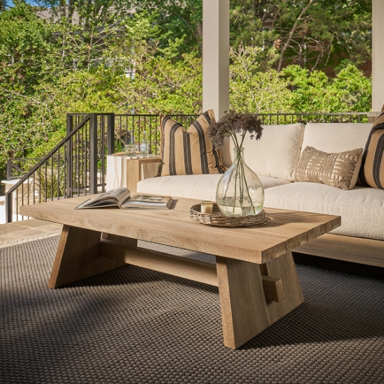 Universal Coastal Living Saratoga Cocktail Table lifestyle