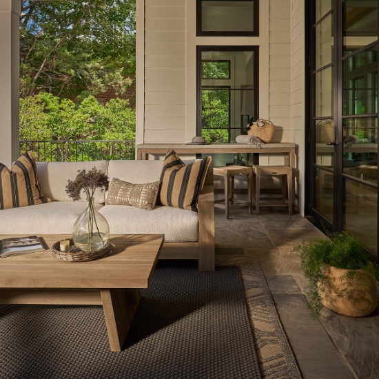 Saratoga Teak Patio Set detail