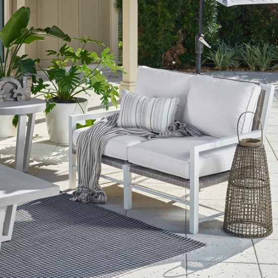 Universal Coastal Living Tybee Loveseat lifestyle