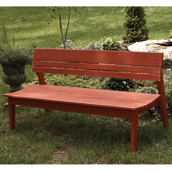 Uwharrie Chair Behrens Four-Seat Bench with Back - B074
