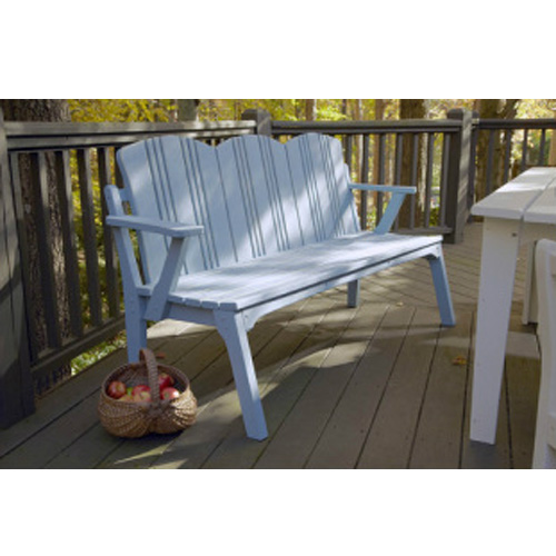 Uwharrie Chair Carolina Preserves Three-Seat Bench with Back - C073