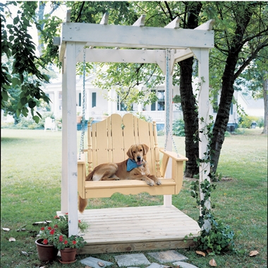 Uwharrie Chair Nantucket Porch Swing Set w/ Arbor - UW-NANTUCKET-SET2