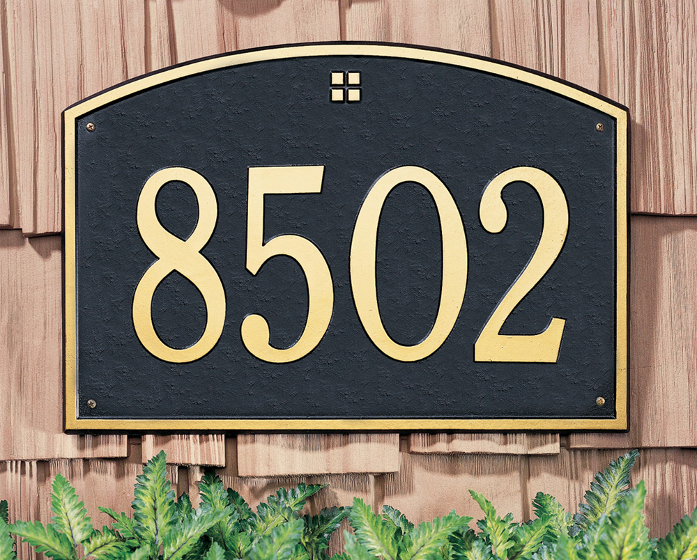 Whitehall Products Cape Charles Estate Wall Address Plaque - Thumbnail 2