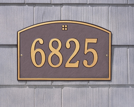 Cape Charles Standard Wall Address Plaque - One Line - 1175