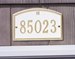Cape Charles Petite Wall Address Plaque - One Line - 1179