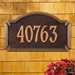 Williamsburg Estate Wall Address Plaque - One Line - 1294
