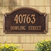 Williamsburg Estate Wall Address Plaque - Two Line - 1295